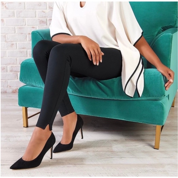 SPANX Ponte Ankle Leggings Black 1X - Picture 2 of 15